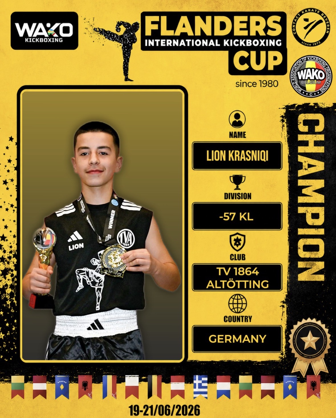 Flanders Cup Champion Kick Light